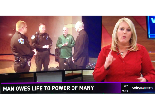TV news reported on The Power of One to The Power of Many. v4